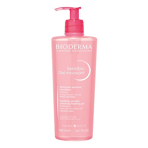 Švelnus prausiklis jautriai veido odai BIODERMA SENSIBIO GEL MOUSSANT, 500ml | Mano Vaistinė