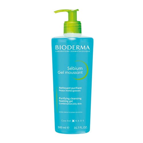 Gelis prausiklis riebiai ir mišriai odai Švelnus riebios ir mišrios odos gelinis prausiklis BIODERMA SEBIUM GEL MOUSSANT, 500 ml | Mano Vaistinė