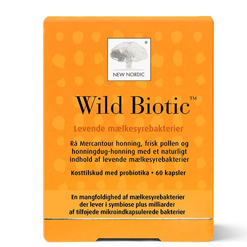 Pieno rūgšties bakterijos NEW NORDIC WILD BIOTIC, 60 kaps. | Mano Vaistinė