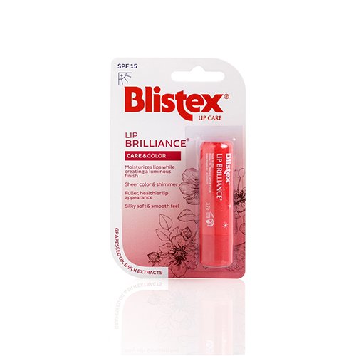 Lūpų priežiūros priemonė, lūpų balzamas Blistex Lip Brilliance, lūpų balzamas, blizgi spalva, SPF 15, 3,7 g | Mano Vaistinė