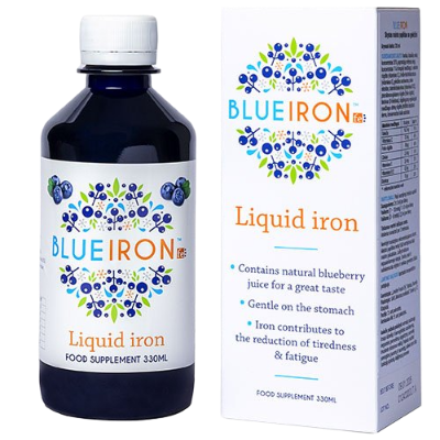 Skysta geležis + vitaminų kompleksas BLUEIRON, 330 ml | Mano Vaistinė