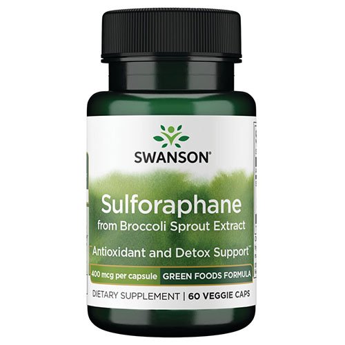 Brokolių ekstraktas (Sulforafanas) SWANSON, 400 mg, 60 kapsulių | Mano Vaistinė