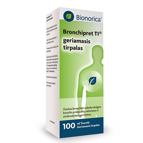 Vaistas nuo kosulio Bronchipret TI geriamasis tirpalas, 100 ml | Mano Vaistinė