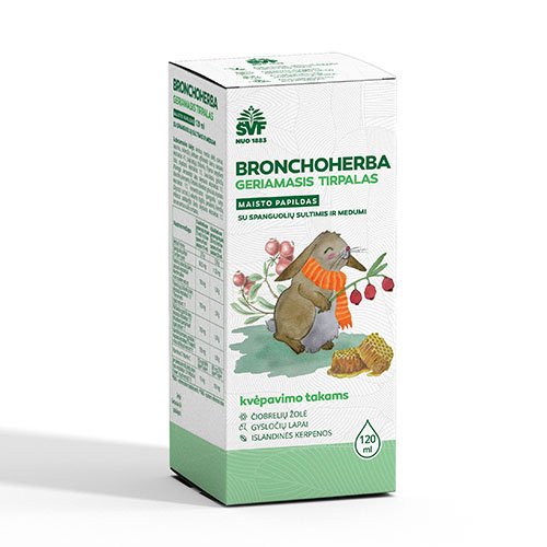 ŠVF/AC BRONCHOHERBA geriamasis tirpalas, 120 ml | Mano Vaistinė