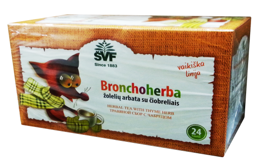 Bronchoherba žolelių arbata vaikams 1.5 g, N24 Bronchoherba žolelių arbata vaikams 1.5 g, N24