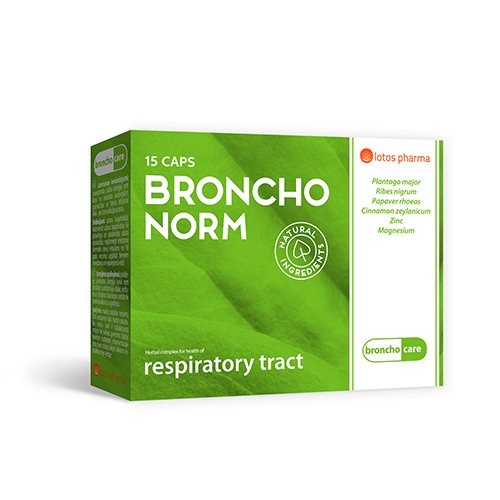 Maisto papildas kvėpavimo takams Bronchonorm kapsulės N15 | Mano Vaistinė