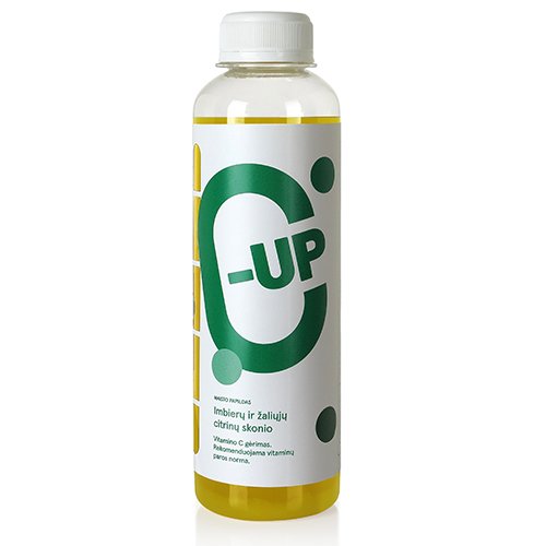 C-UP vitamino C gėrimas, imbierų ir žaliųjų citrinų skonio, 250 ml | Mano Vaistinė