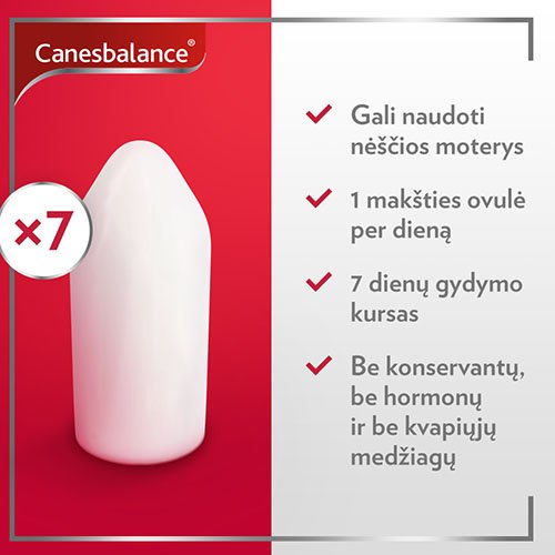 Canesbalance, 7 makšties ovulės  | Mano Vaistinė