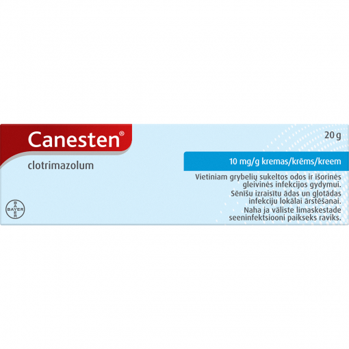 Canesten 10 mg/g kremas 20g | Mano Vaistinė