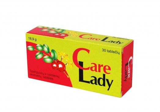 Maisto papildas šlapimo sistemai Care Lady tabletės, N30 | Mano Vaistinė