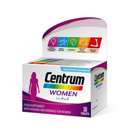 Centrum multivitaminai Moterims Women, 30 tablečių  | Mano Vaistinė