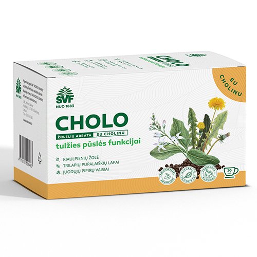 Arbatos ir vaistažolės virškinimui CHOLO Herbal tea 1.5 g, N20 (AC) | Mano Vaistinė