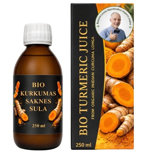 Ekologiškos ciberžolės sultys, 250 ml | Mano Vaistinė