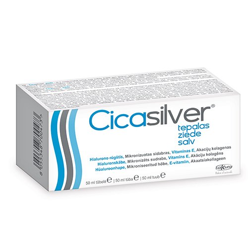 Dezinfekcinės priemonės CicaSilver tepalas 50 ml | Mano Vaistinė