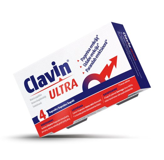 Food supplement for men Clavin Ultra capsules, N4 | Mano Vaistinė