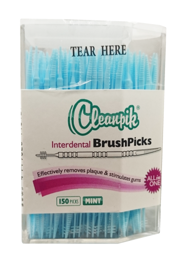 Tarpdančių šepetėliai Cleanpik dantų krapštukai su tarpdančių šepetėliu, N150 | Mano Vaistinė