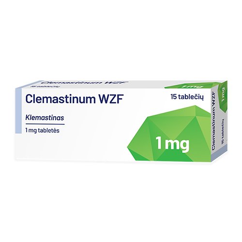 Clemastinum WZF 1mg tabletės N15 LI | Mano Vaistinė