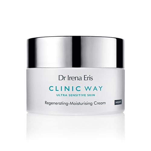 CLINIC WAY Regeneruojantis drėkinamasis naktinis kremas jautriai odai, 50ml | Mano Vaistinė