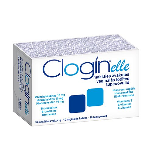 Intymios higienos kosmetika Clogin elle makšties ovulės, N10 | Mano Vaistinė