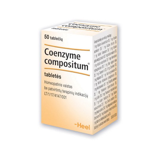 Coenzyme compositum tabletės N50 | Mano Vaistinė