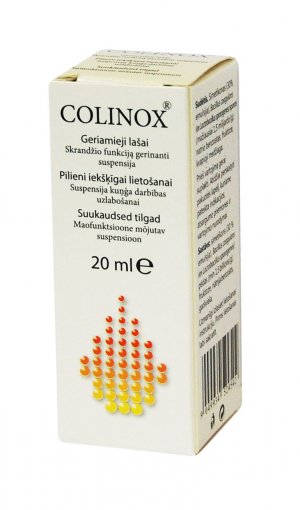 Maisto papildas virškinimui Colinox geriamieji lašai virškinimui, 20 ml | Mano Vaistinė