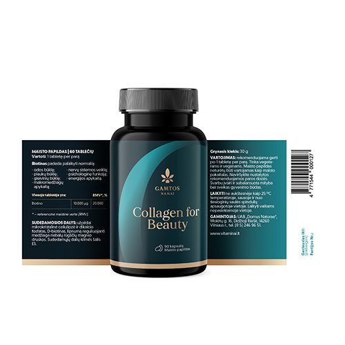 Collagen for beauty kapsulės N90 | Mano Vaistinė
