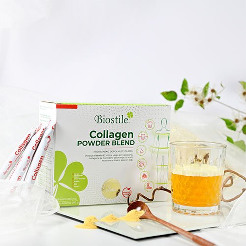 Biostile Collagen Powder Blend hidrolizuotas kolagenas milteliai N30 | Mano Vaistinė