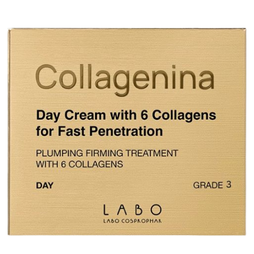 Padaro odą glotnesnės išvaizdos, suteikia veidui gaivaus, elastingo švytėjimo Dieninis veido kremas su 6 kolagenais COLLAGENINA 3 lygis, 50 ml | Mano Vaistinė Padaro odą glotnesnės išvaizdos, suteikia veidui gaivaus, elastingo švytėjimo Dieninis veido kremas su 6 kolagenais COLLAGENINA 3 lygis, 50 ml | Mano Vaistinė