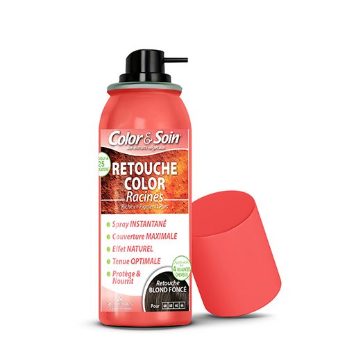 Greitai paslepia žilas ir ataugusias plaukų šaknis Purškiami dažai plaukų šaknims COLOR & SOIN RETOUCHE, Nr.6N-6B-6G-6A, 75ml | Mano Vaistinė