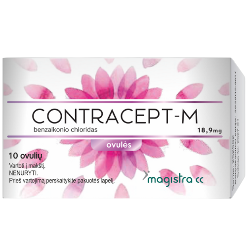 Kontraceptinės ovulės CONTRACEPT - M 18.9mg, 10 vnt | Mano Vaistinė