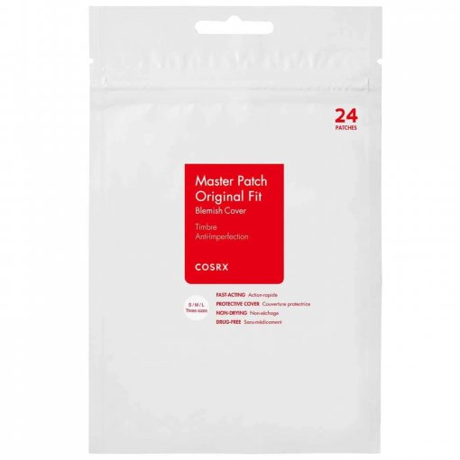 3 skirtingų dydžių Pleistrai nuo spuogų COSRX MASTER PATCH ORIGINAL FIT, 24 vnt. | Mano Vaistinė