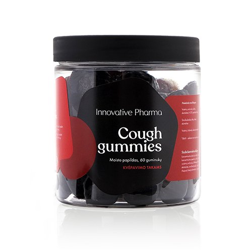 COUGH GUMMIES, kvėpavimo takams, N60 | Mano Vaistinė