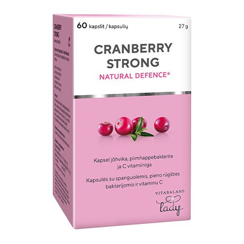 Cranberry Strong kapsulės N60 | Mano Vaistinė