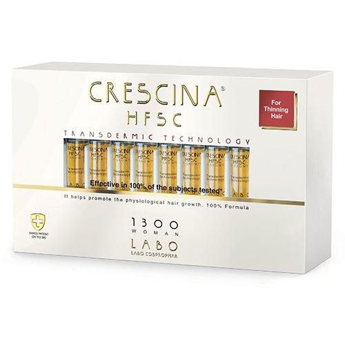 CRESCINA TRANSDERMIC Plaukų ataugimui, HFSC 1300* (MOT) 3,5ml N20 | Mano Vaistinė