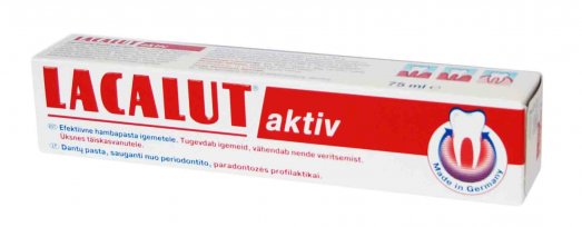 Toothpaste Lacalut Aktiv toothpaste from periodontal, 75 ml | Mano Vaistinė