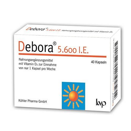 Debora 5600 I.E. kaps.N40 | Mano Vaistinė