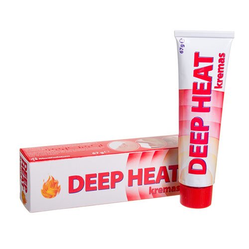 Gelis nuo skausmo ir uždegimo Deep Heat šildantis kremas, 67 g  | Mano Vaistinė