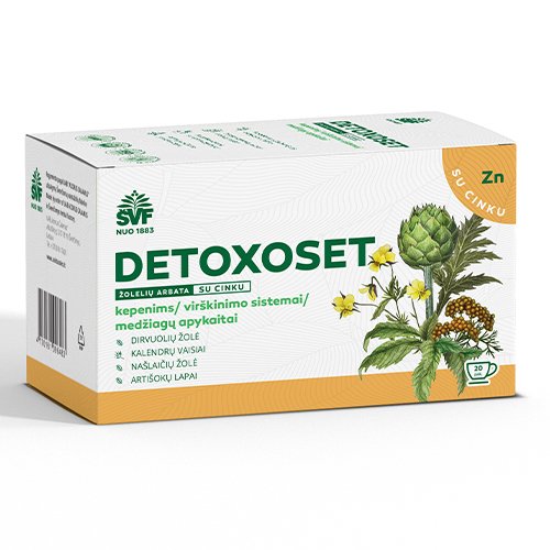 Detoxoset, žolelių arbata 2g N20 (AC) | Mano Vaistinė