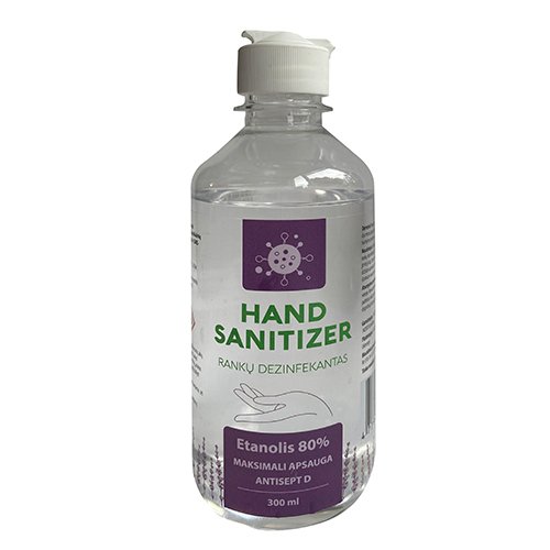 Dezinfekcinis skystis HAND SANITIZER (Kamštukas) 300ml | Mano Vaistinė