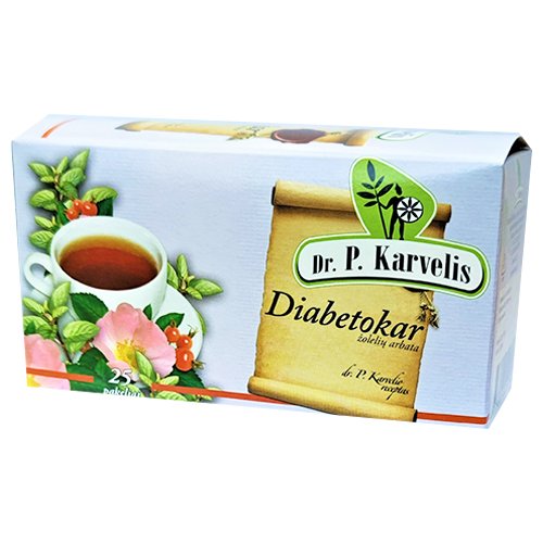 Arbatos ir vaistažolės Diabetokar žolelių arbata 1 g, N25  | Mano Vaistinė