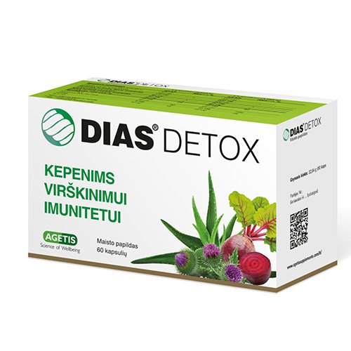 Dias Detox kapsulės N60 | Mano Vaistinė
