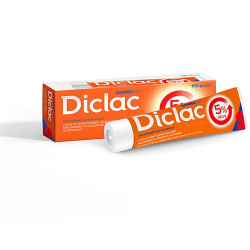 Diclac 5% gelis 150g | Mano Vaistinė