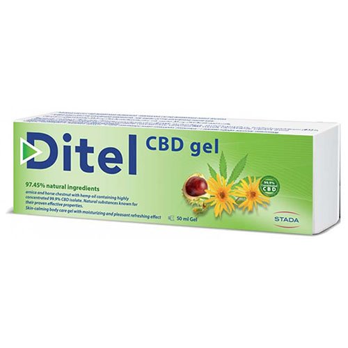 Vėsinantis gelis su CBD aliejumi DITEL CBD, 100 g | Mano Vaistinė