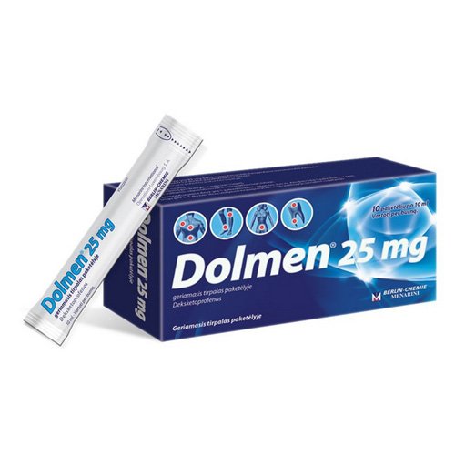 Dolmen 25mg geriamasis tirpalas paketėlyje 10ml N10 | Mano Vaistinė