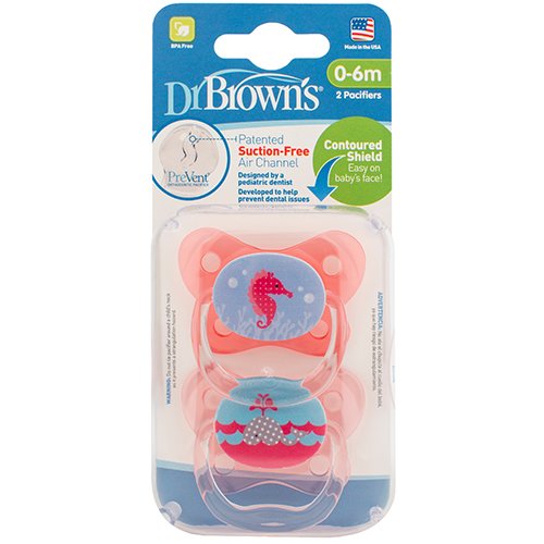 Dr.Brown's Čiulptukas PreVent Butterfly 0-6 mėn. N2, įvairių sp.| PV12001-P4 Dr.Brown's Čiulptukas PreVent Butterfly 0-6 mėn. N2, įvairių sp.| PV12001-P4