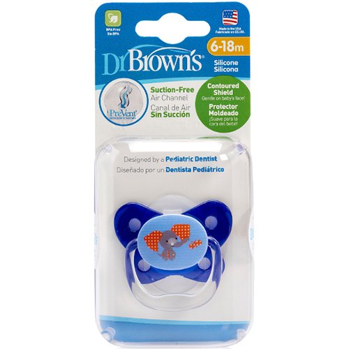 Dr.Browns čiulptukas PreVent Butterfly 6-18 mėn., mėlynas | Mano Vaistinė