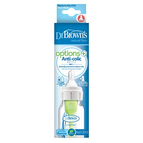 Dr.Browns buteliukas Options+ siauru kakleliu 120ml | Mano Vaistinė