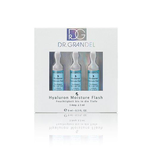 DR. GRANDEL aktyvaus koncentrato ampulės HYALURON MOISTURE FLASH, 3 vnt., 3 ml