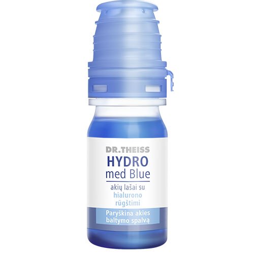  Akių lašai su hialurono rūgštimi DR.THEISS HYDRO MED BLUE, 10 ml | Mano Vaistinė