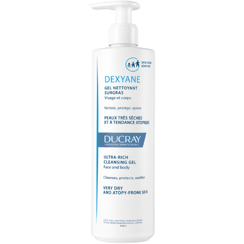 Raminantis labai sausos ir į atopinį dermatitą linkusios odos prausiklis DUCRAY DEXYANE, 400ml | Mano Vaistinė Raminantis labai sausos ir į atopinį dermatitą linkusios odos prausiklis DUCRAY DEXYANE, 400ml | Mano Vaistinė